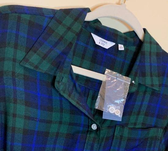 Crown & Ivy NWT  flannel dress