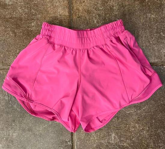 Lululemon Hotty Hot Shorts 4” Low Rise Sonic Pink