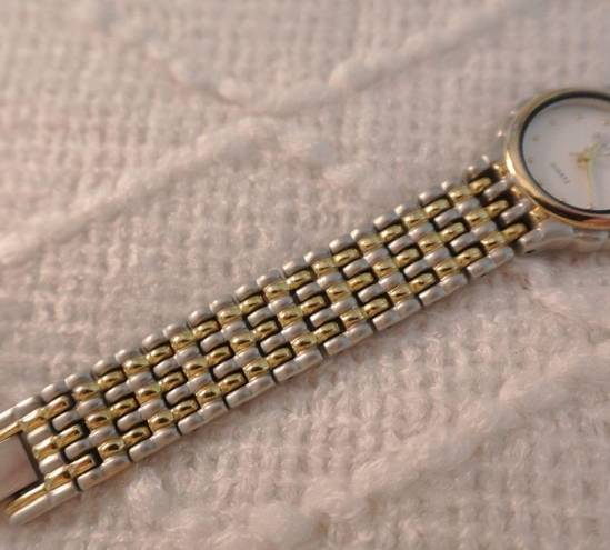 Vintage Twotone Quartz Link Watch