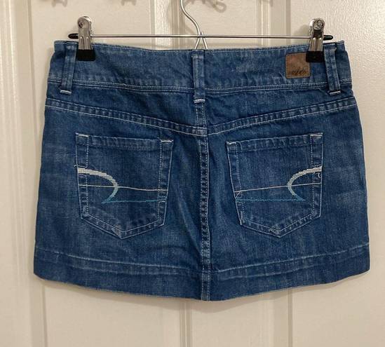 American Eagle Y2K Low Rise Denim  Mini Skirt