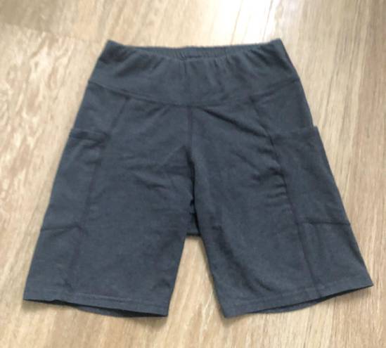 Pact Organic Cotton Gray Biker Shorts