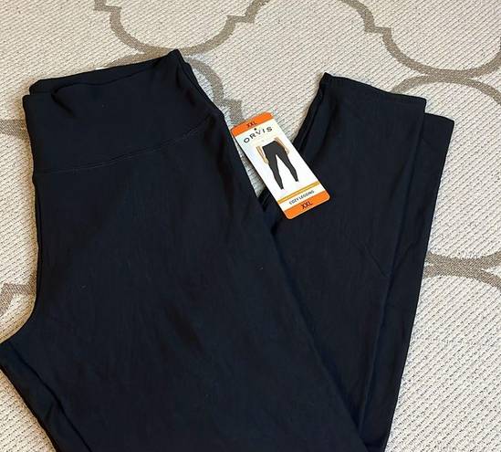 Orvis  cozy leggings fleece lined black high waisted leggings