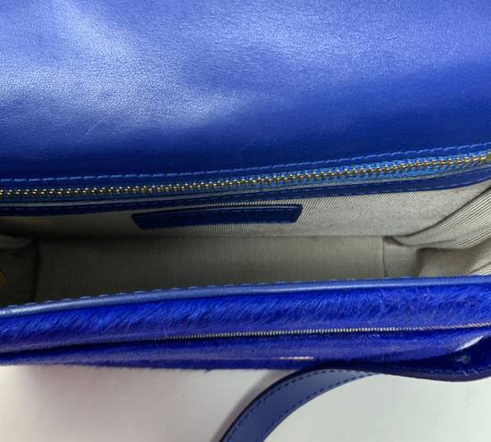 Jason Wu  Diane Genuine Calf Hair Fur Dyed Blue Crossbody Shoulder Mini Purse Bag