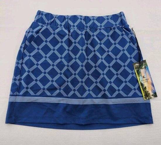 Kyodan  Golf Womans Size XS Active Wear Skort Pockets Blue White