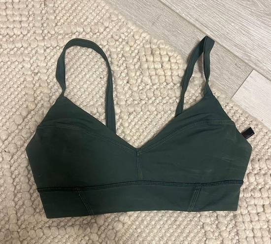 Free People Movement Army Green Sports Bra