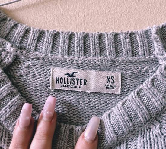 Hollister Co. Heather Gray Knit Sweater Dress