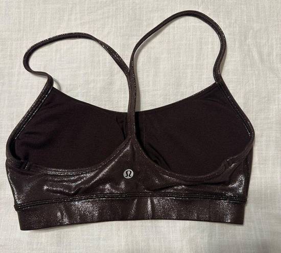 Lululemon  Flow Y Bra Nulu Brown Shiny