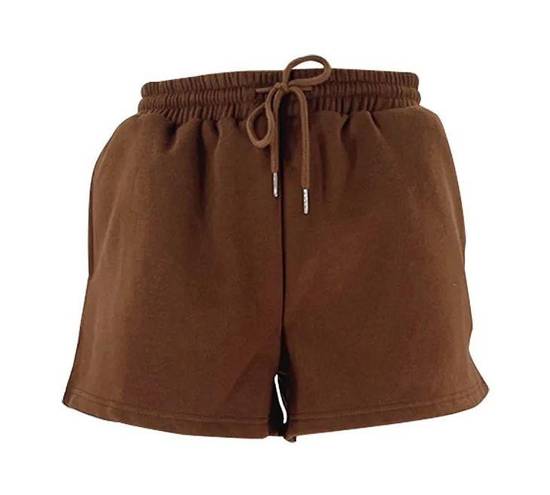 Brown Sweat Shorts NWT Size XS