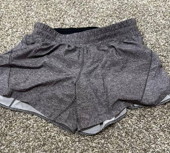 Lululemon 5” gray track shorts