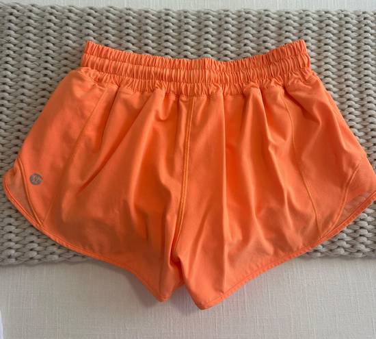 Lululemon Hotty Hot Short 2.5” Orange Size 4