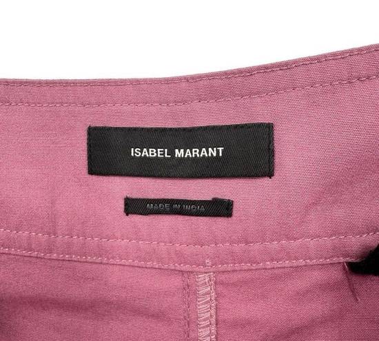 Isabel Marant ‎ Gaviao High Waist Trousers Pants Pink Tie Cuff Sz FR 34 US 0/2