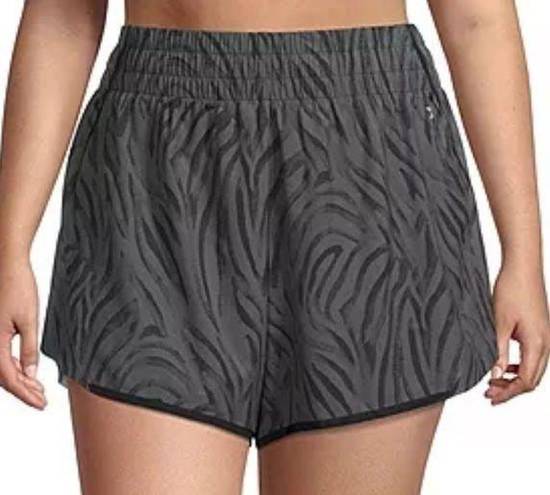 Xersion  Womens Quick Dry Plus Running Short XXL Black Zebra