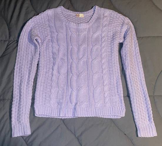 SO Light Purple Knit Sweater Small