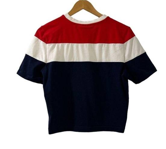 FILA  Cropped Crewneck Short Sleeve Tee T-Shirt Juniors Size Large Tilly’s