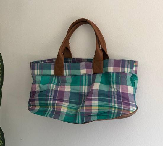 Tommy Hilfiger Plaid Medium Tote Bag