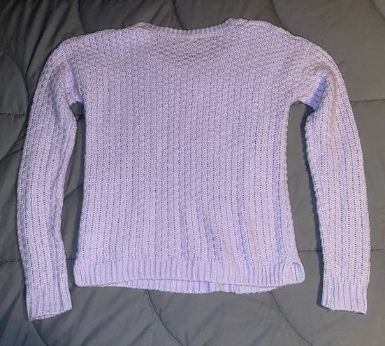 SO Light Purple Knit Sweater Small