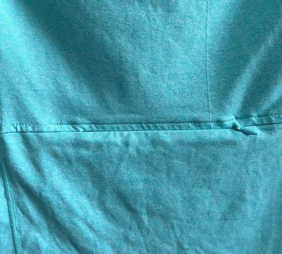 PINK - Victoria's Secret  Teal & Gray Quarter Zip