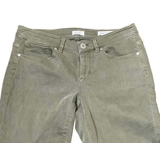 J.Jill  Denim Cropped Jeans Size 2P Petite Authentic Fit Green Womens 29X23