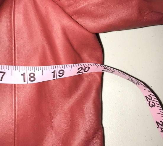 Bernardo  COLLECTION RED LEATHER LIGHTWEIGHT JACKET LARGE