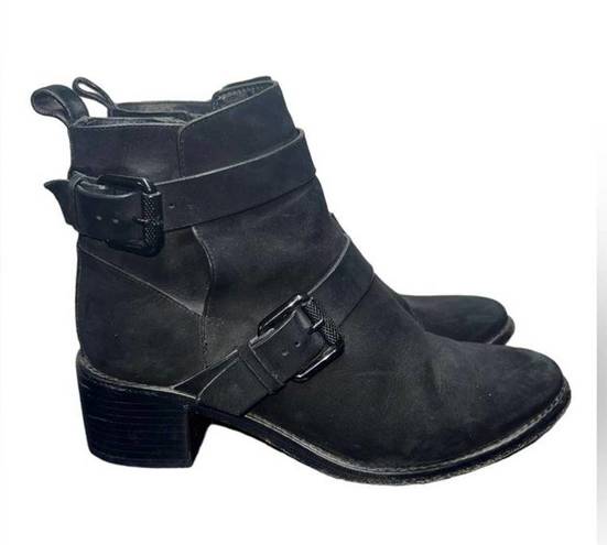 All Saints Flynn Leather Suede Ankle Boots