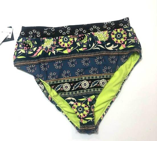 Raisin's  Mallorca Printed High-Waist Swim Bottom