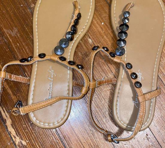 American Eagle  studded flat sandals 