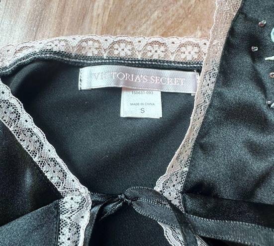 Victoria's Secret Vintage  sexy black split babydoll size small