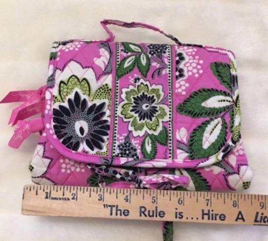 Vera Bradley  Pink Floral Cosmetic Travel Bag