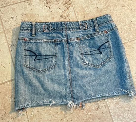 American Eagle Mini Low Waist Denim Skirt