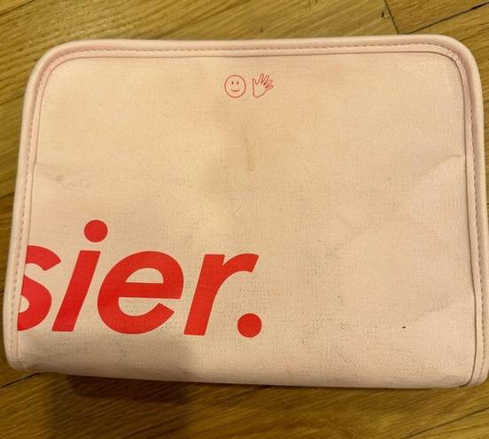 Glossier cosmetic bag