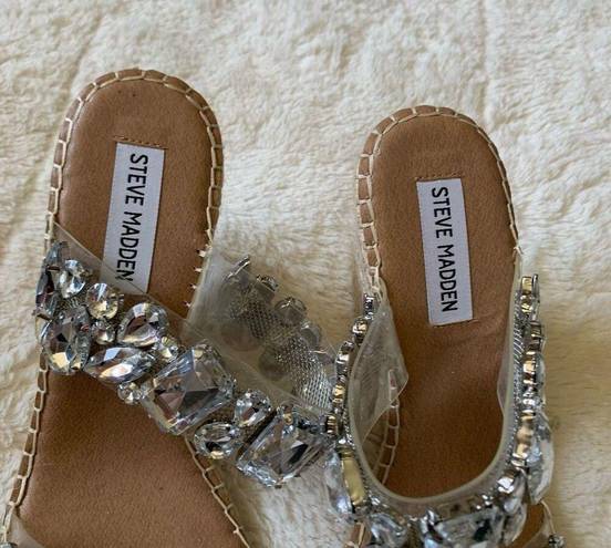 Steve Madden  Rhinestone Wedges Platform Heels