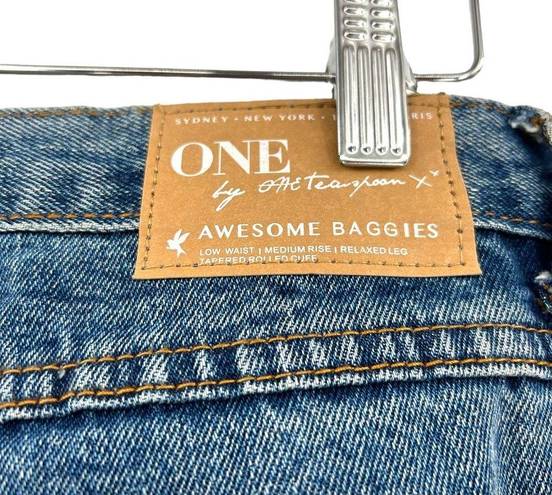 One Teaspoon  Awesome Baggies Destroyed Jeans Wolf Blue Size