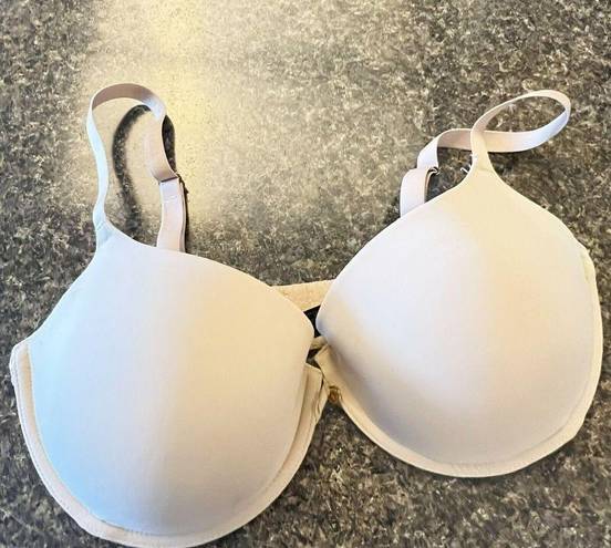 Natori  Pure Luxe Cafe Beige Push-Up Underwired Bra Lace Trim 730080 Women's 32DD