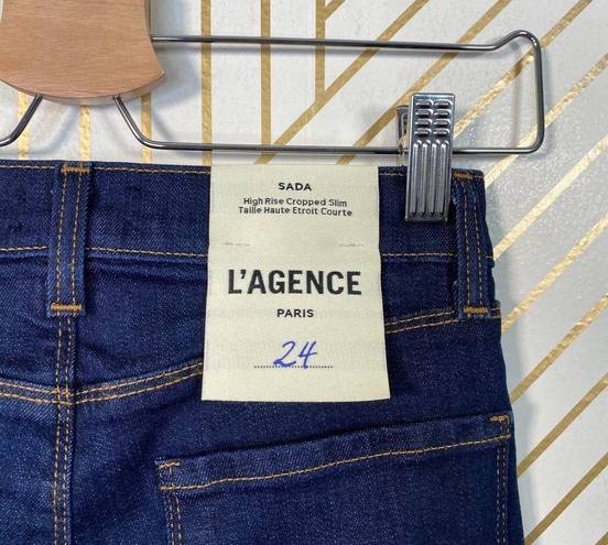 L'Agence  Sada High Rise Crop Slim Jeans Lexington