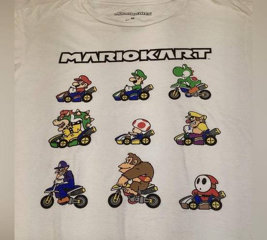 Nintendo Super Mario Kart T-Shirt Official  White Size M GUC
