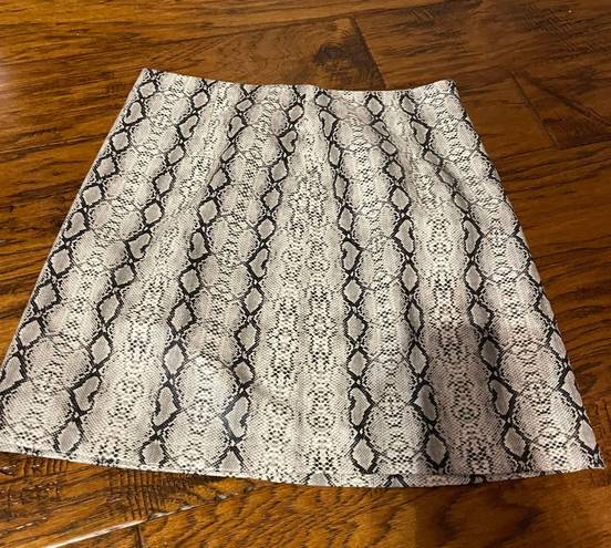 Altar'd State Snakeskin Leather Skirt