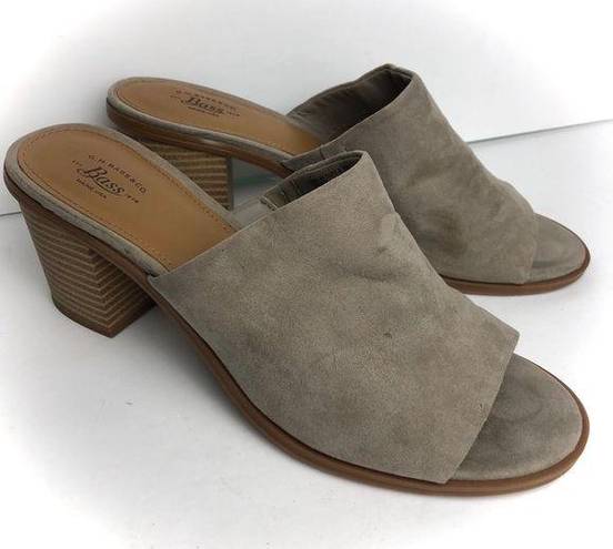 Krass&co G.H. Bass &  Paisley Taupe Mule Slip On Heels