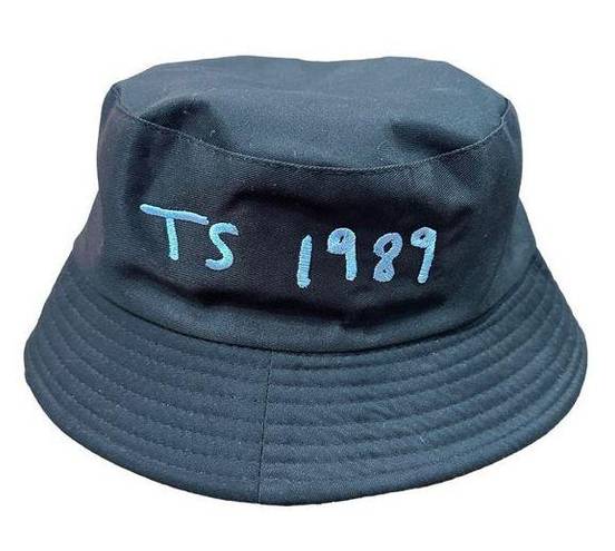 Taylor Swift  Embroidered Bucket Hat TS 1989 Era Version Black Blue Adult