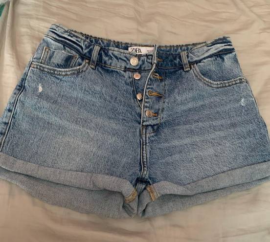 ZARA Blue Denim Shorts