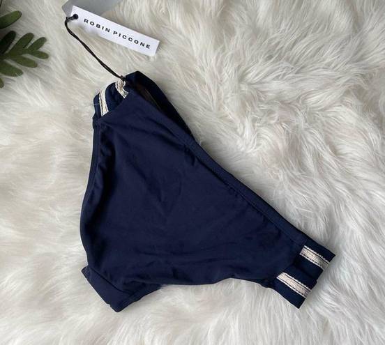 Robin Piccone  Abi Bikini Bottoms NWT Size Small Navy & cream