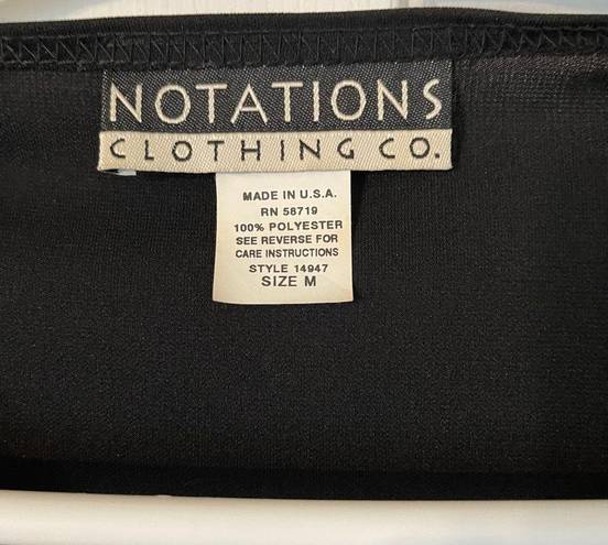 Notations Ladies black dress sz M