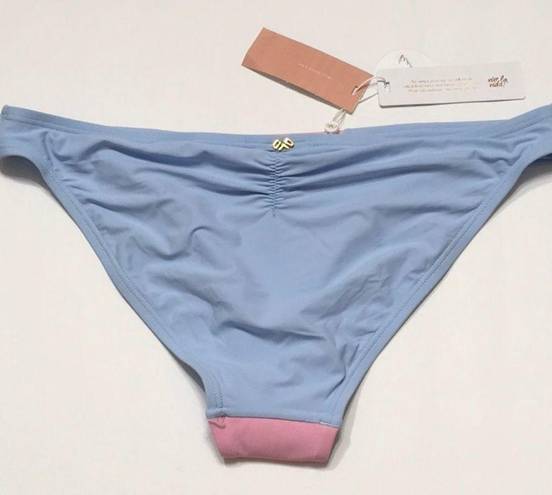 PilyQ New.  pink and blue color block full bottoms.  Medium