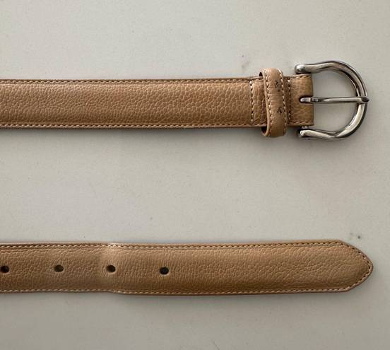 Coach Vintage  Calfskin Belt Style 8567 in Tan with Silver Tone Buckle Size Large