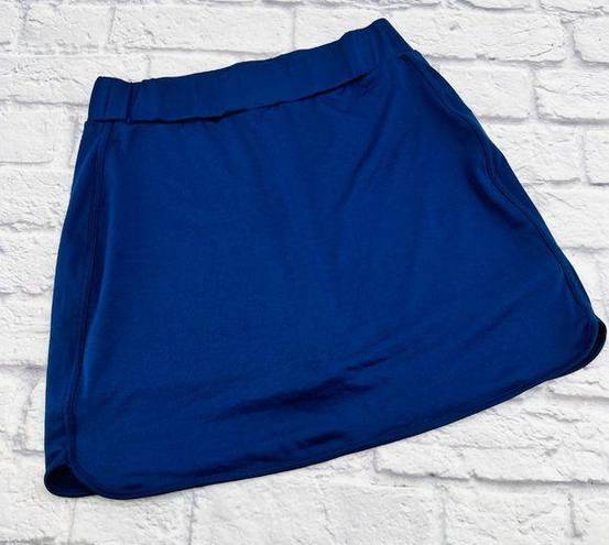 J.Crew  Pull-on Mini Skort W/ Short Women's Small Navy Blue Elastic Waist Stretch