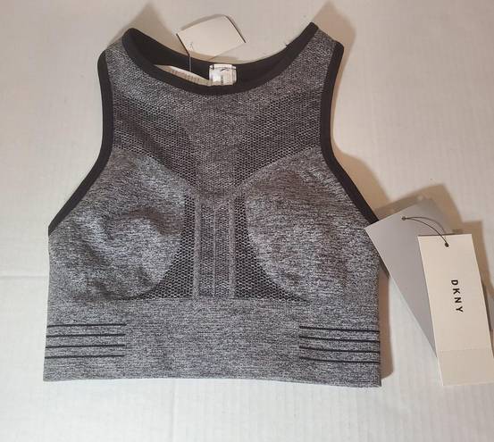 DKNY Grey Black Reversible Sports Bra