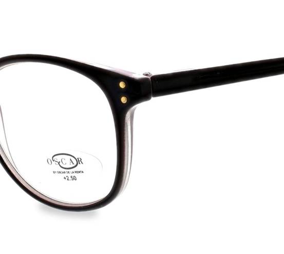 Oscar de la Renta O BY  50MM Oval Optical Glasses BLACK , 2.0 NWT in case