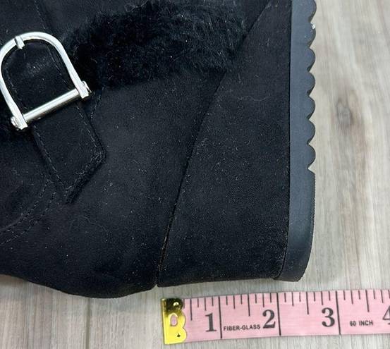 Unisa  unchester faux fur wedge boots size 7