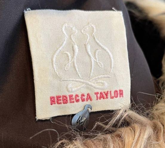 Rebecca Taylor  Alpaca Wool Blend Fur Vest