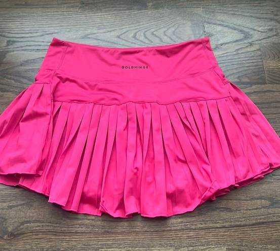 goldhinge pleated skirt Pink Size M