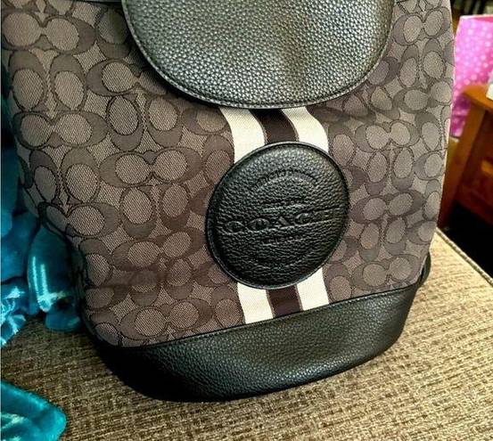 Coach COPY - NWT  large backpack black/gray